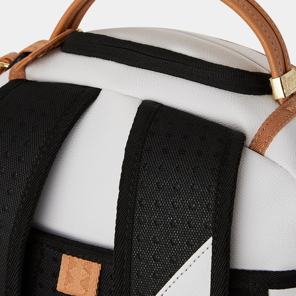 Exclusive Catamaran Embossed Mens Backpack (White/Beige) — OS — Alternate View 7