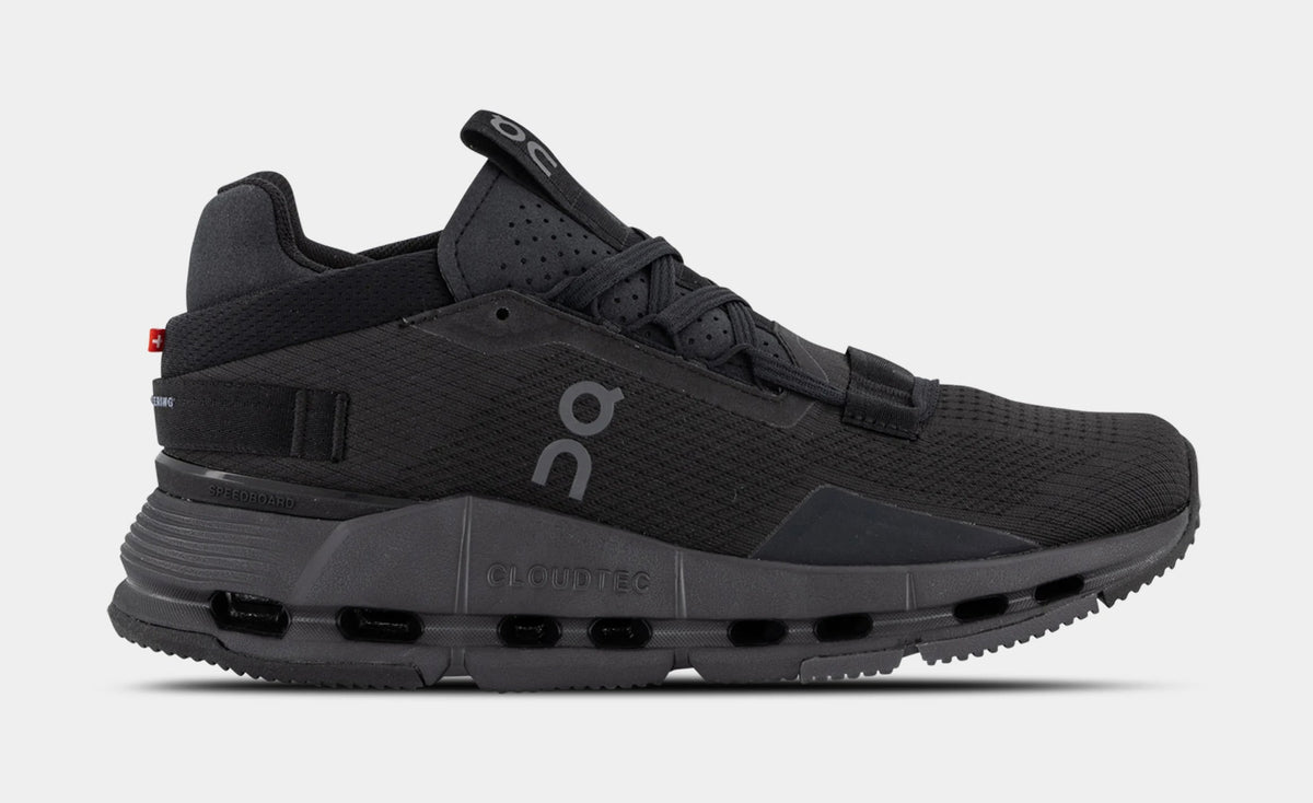 Exclusive Cloudnova 2 Mens Running Shoes (Black) — 7 — Front View