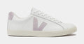 Exclusive Esplar Leather Womens Lifestyle Shoes (White/Purple) — 36 — Front View