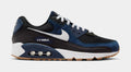 Exclusive Air Max 90 Mens Running Shoes (Midnight Navy/Gum) — 6 — Front View