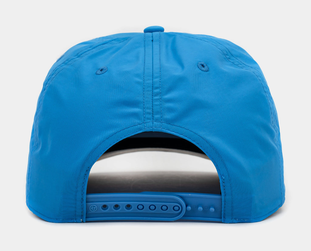 Exclusive Houston Oilers '47 Snapback Mens Hat (Blue/White) — OS — Side View