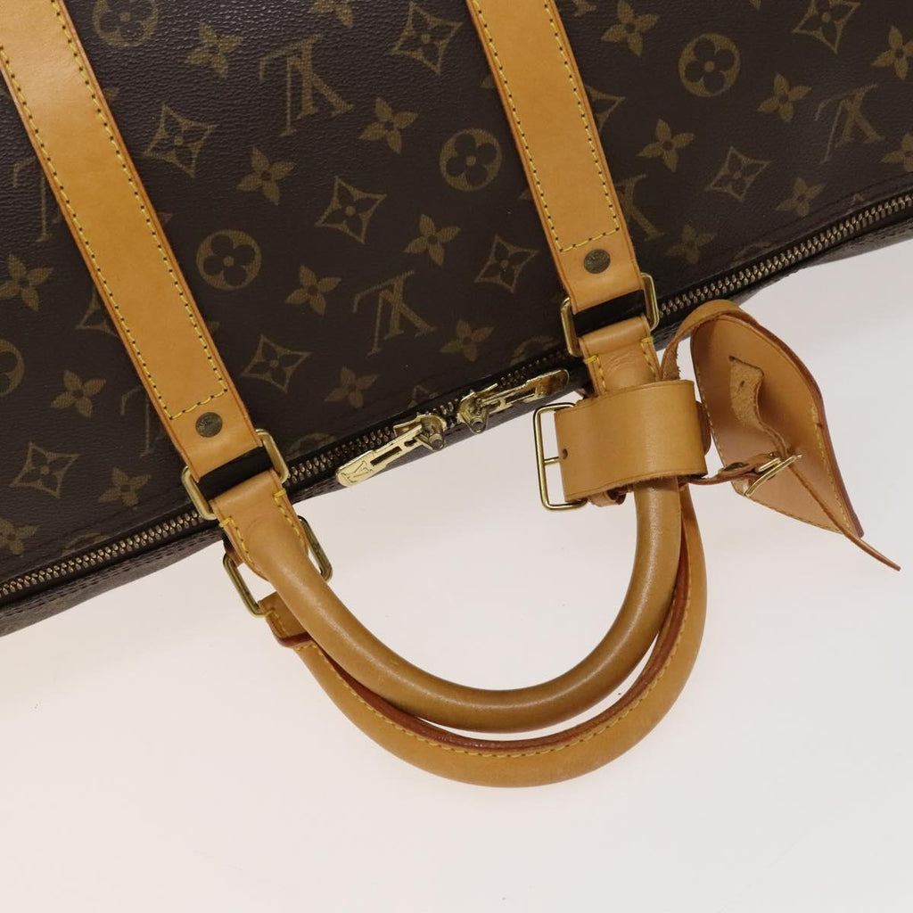 Louis Vuitton Keepall Bag Monogram Canvas Brown Canvas Bag (Pre-Owned)