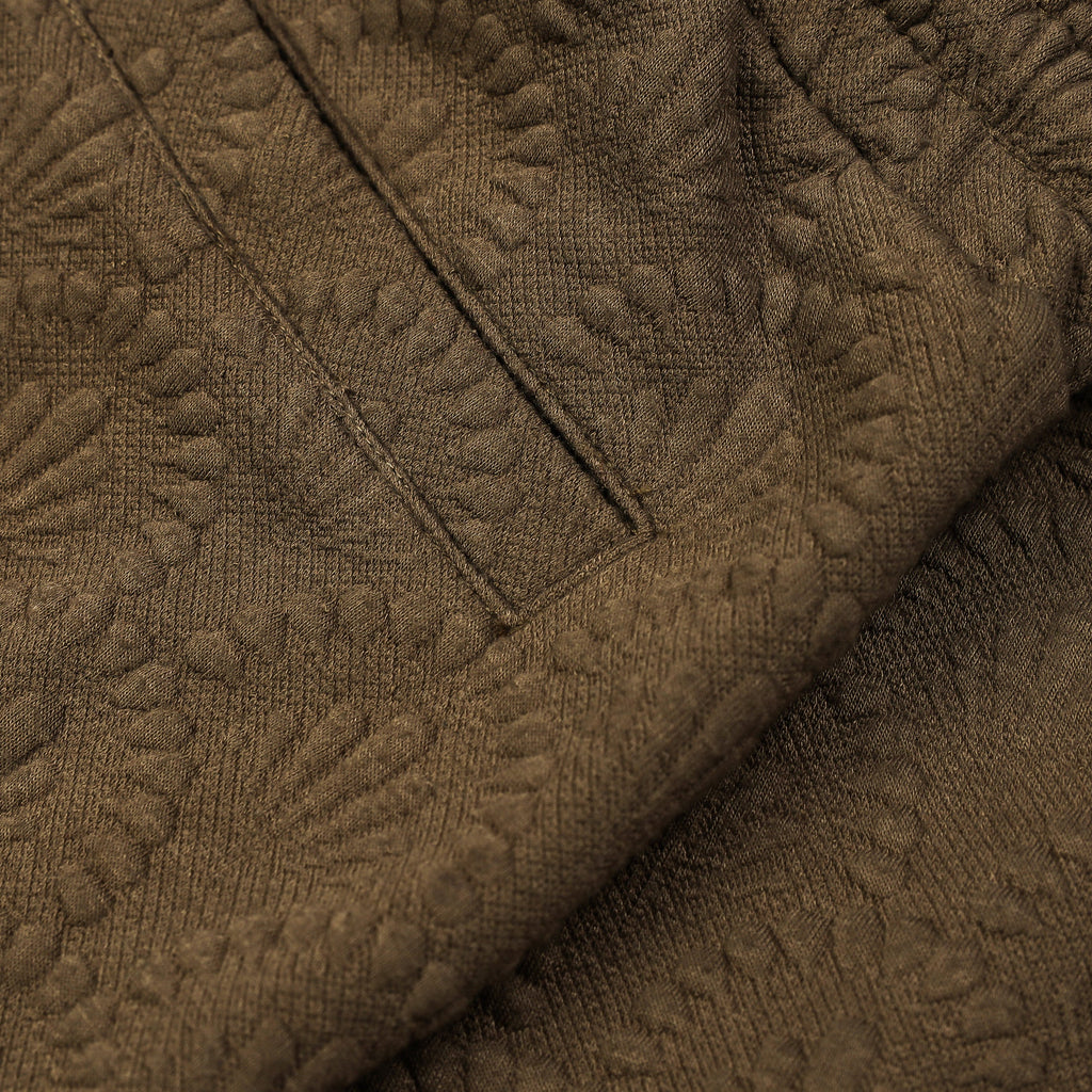 Exclusive Art Decor Knit Mens Shorts (Brown) — S — Back View