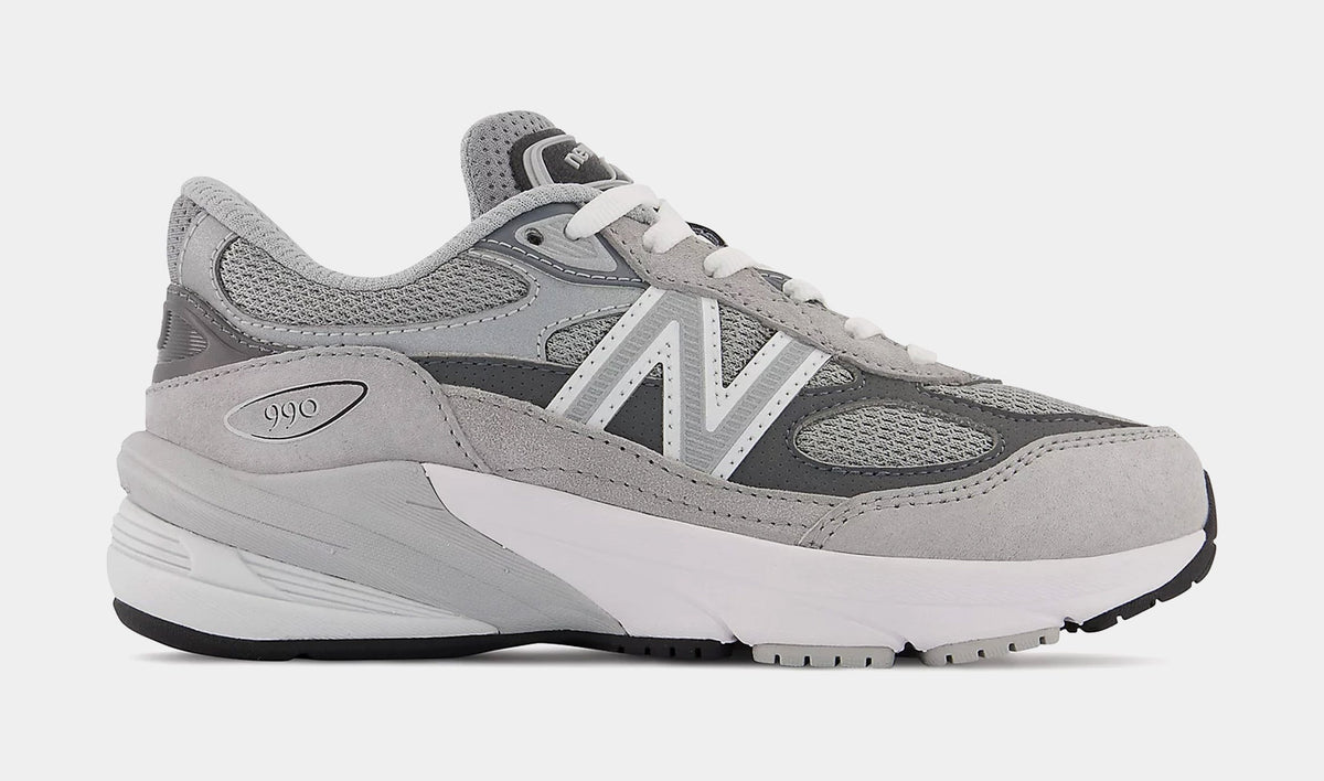 Exclusive FuelCell 990v6 Preschool Running Shoes (Grey/Silver/White) — 11C — Front View