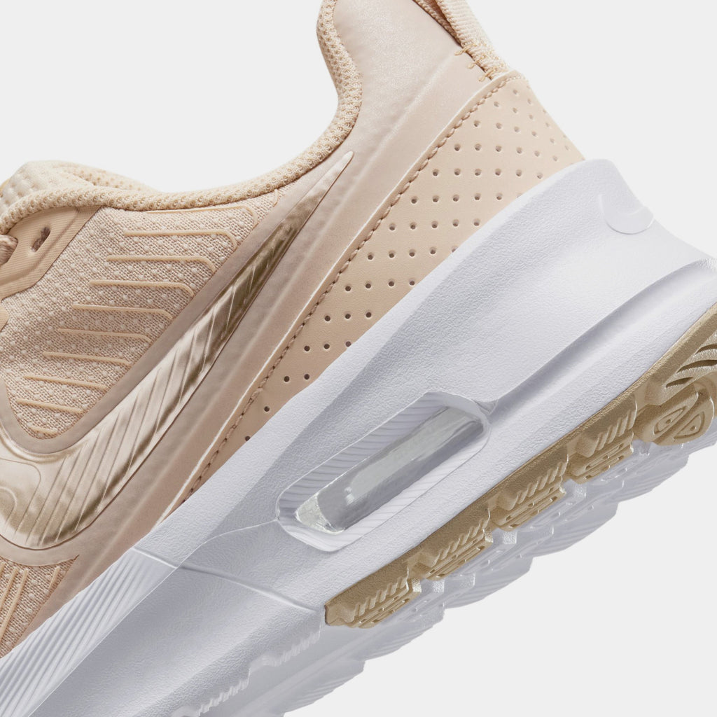 Exclusive Air Max Nuaxis Womens Lifestyle Shoes (Sanddrift/White/Grain) — 5 — Back View