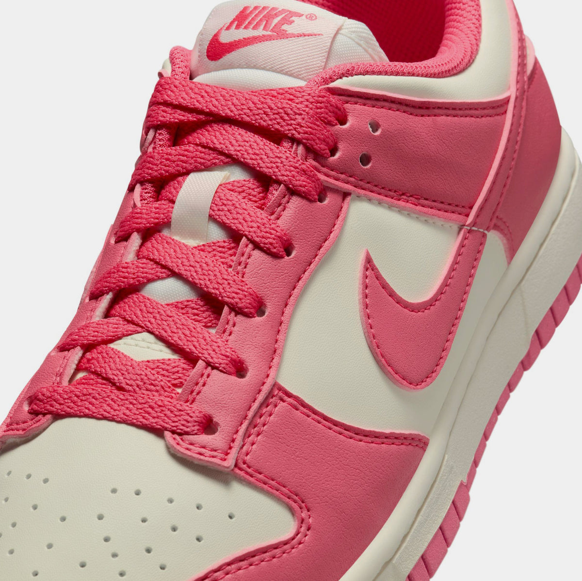 Exclusive Dunk Low Womens Lifestyle Shoes (Aster Pink/Sail) — 5 — Side View