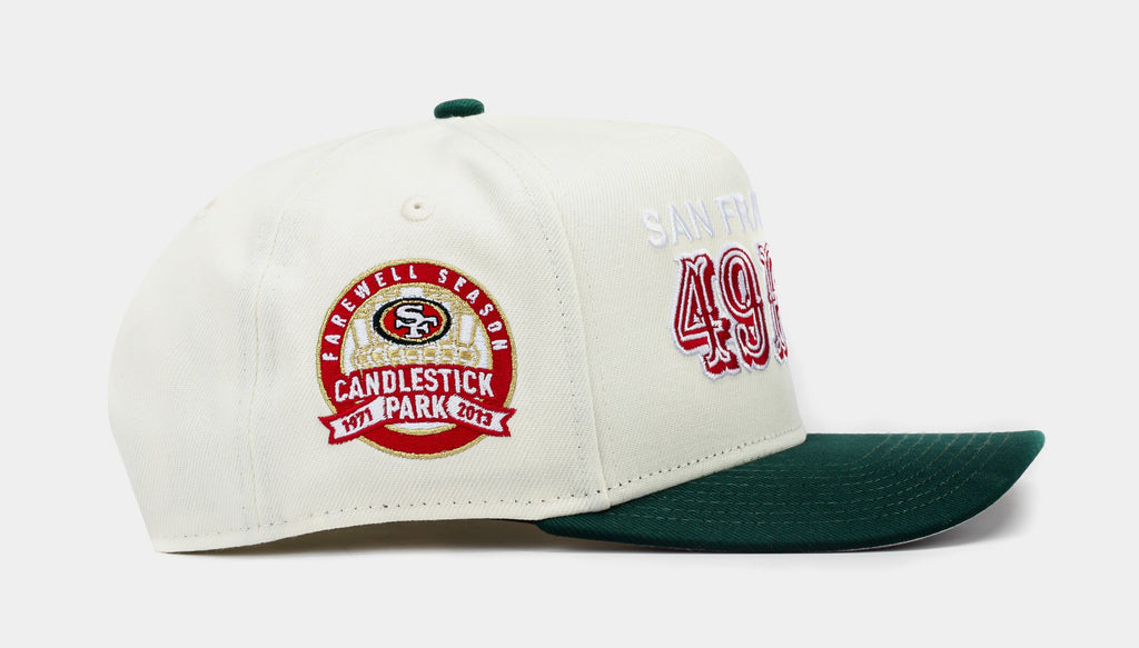 Exclusive Shoe Palace Exclusive San Francisco 49ers Red Chrome 950AF Snapback Mens Hat (White/Red) — OS — Side View