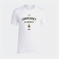 Exclusive Argentina Campeones De America Mens Short Sleeve Shirt (White) — S — Front View