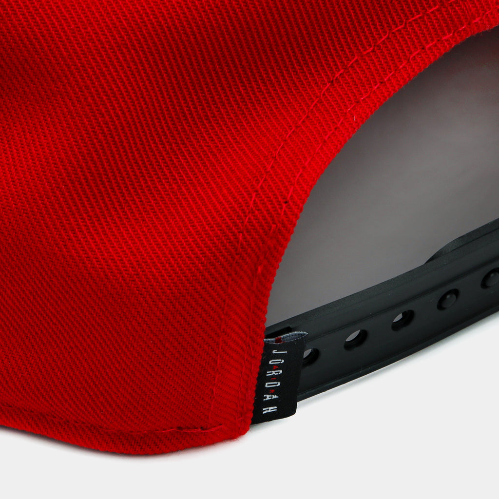 Exclusive Jumpman Pro Snapback Mens Hat (Red/Black) — S/M — Side View