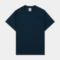 Exclusive Solid Novelty Mens Short Sleeve Shirt (Marine Blue) — S — Front View
