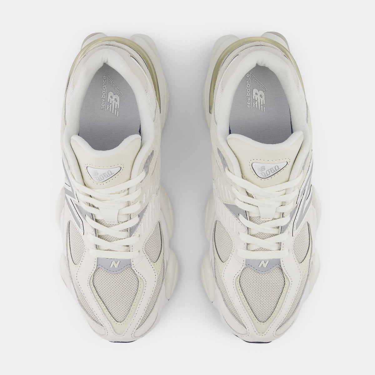 Exclusive 9060 Mens Running Shoes (Sea Salt/Moonbeam) — 4 — Back View