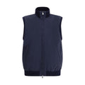 Brunello Cucinelli Blue Polyester Sleveless Men's Jacket