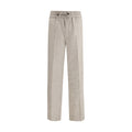 Brioni Gray Linen Casual Men's Pants