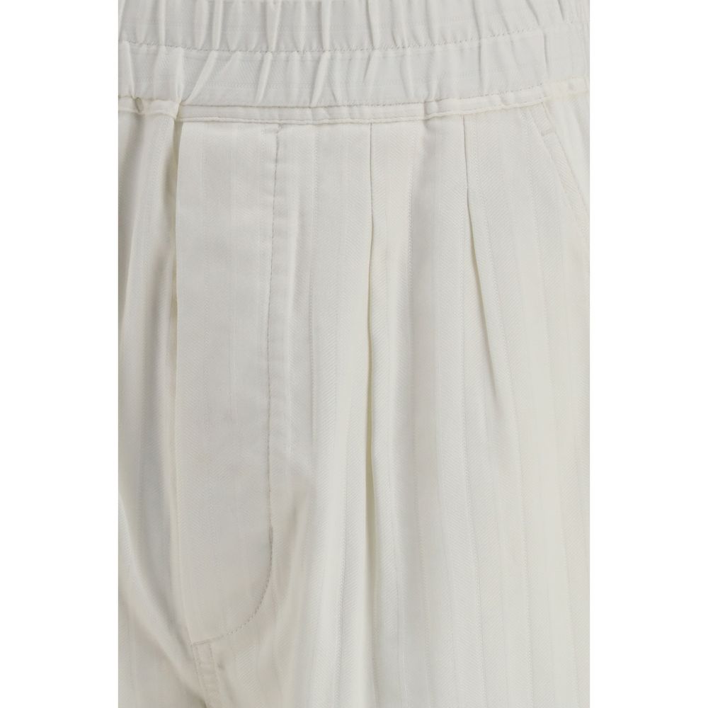 Tom Ford White Cotton Casual Men's Pants