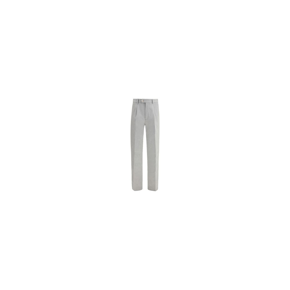 Brunello Cucinelli Gray Wool Casual Men's Pants