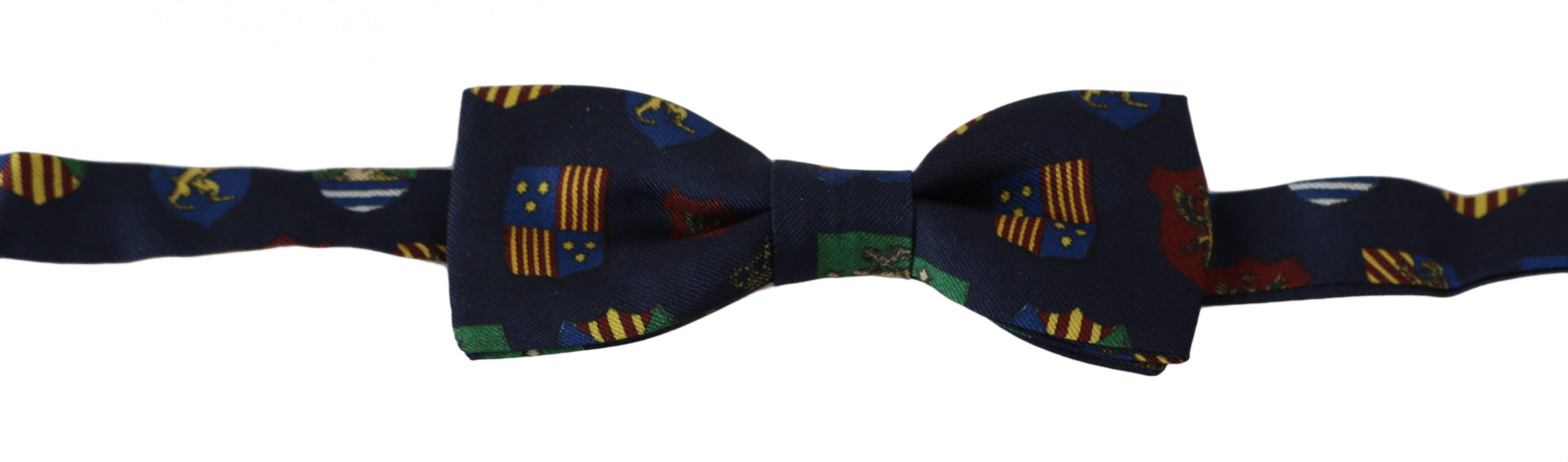 Dolce & Gabbana Blue Flags 100% Silk Adjustable Neck Papillon Men Bow Men's Tie