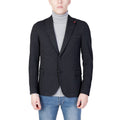 Mulish Black Polyester Men's Blazer