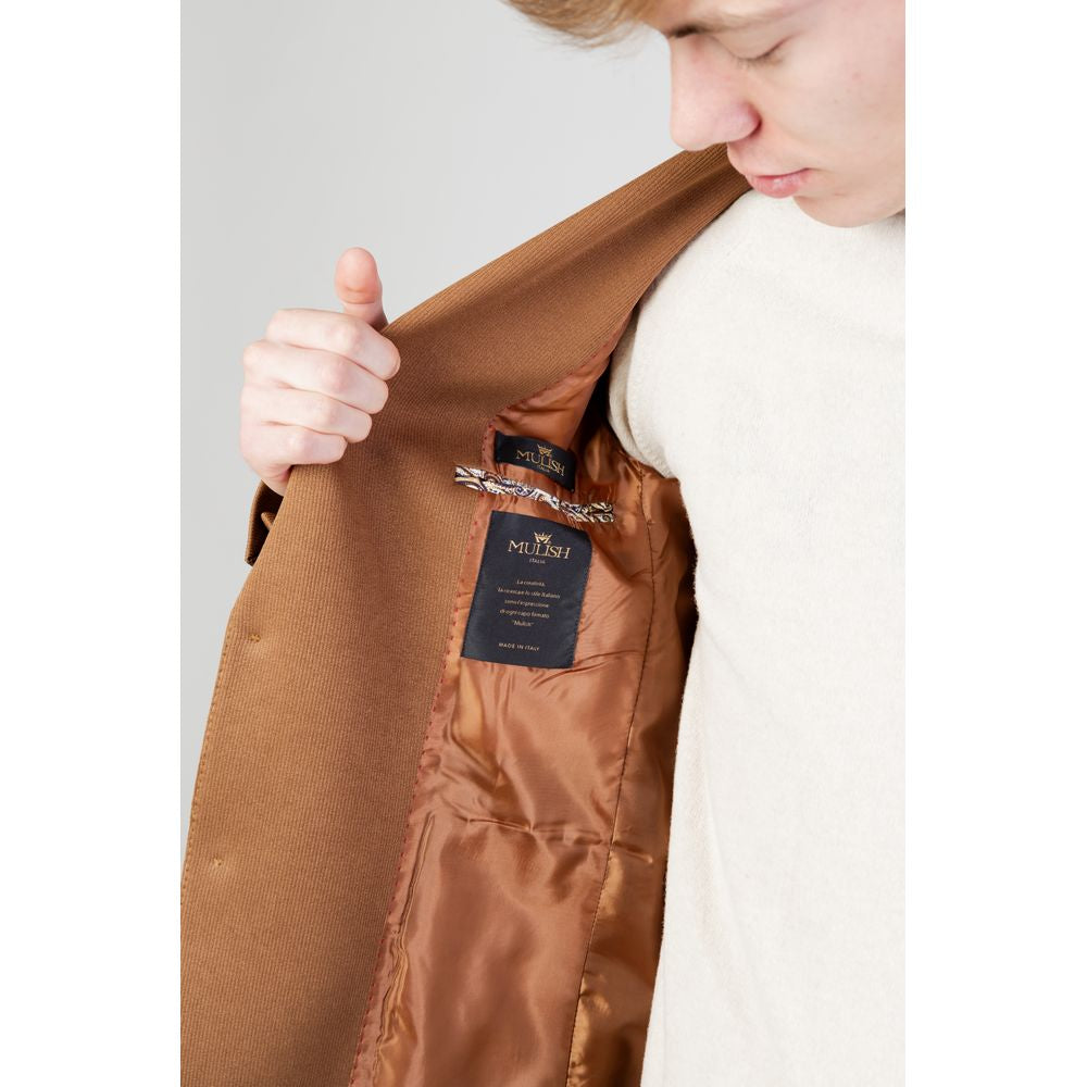 Mulish Beige Polyester Men's Blazer