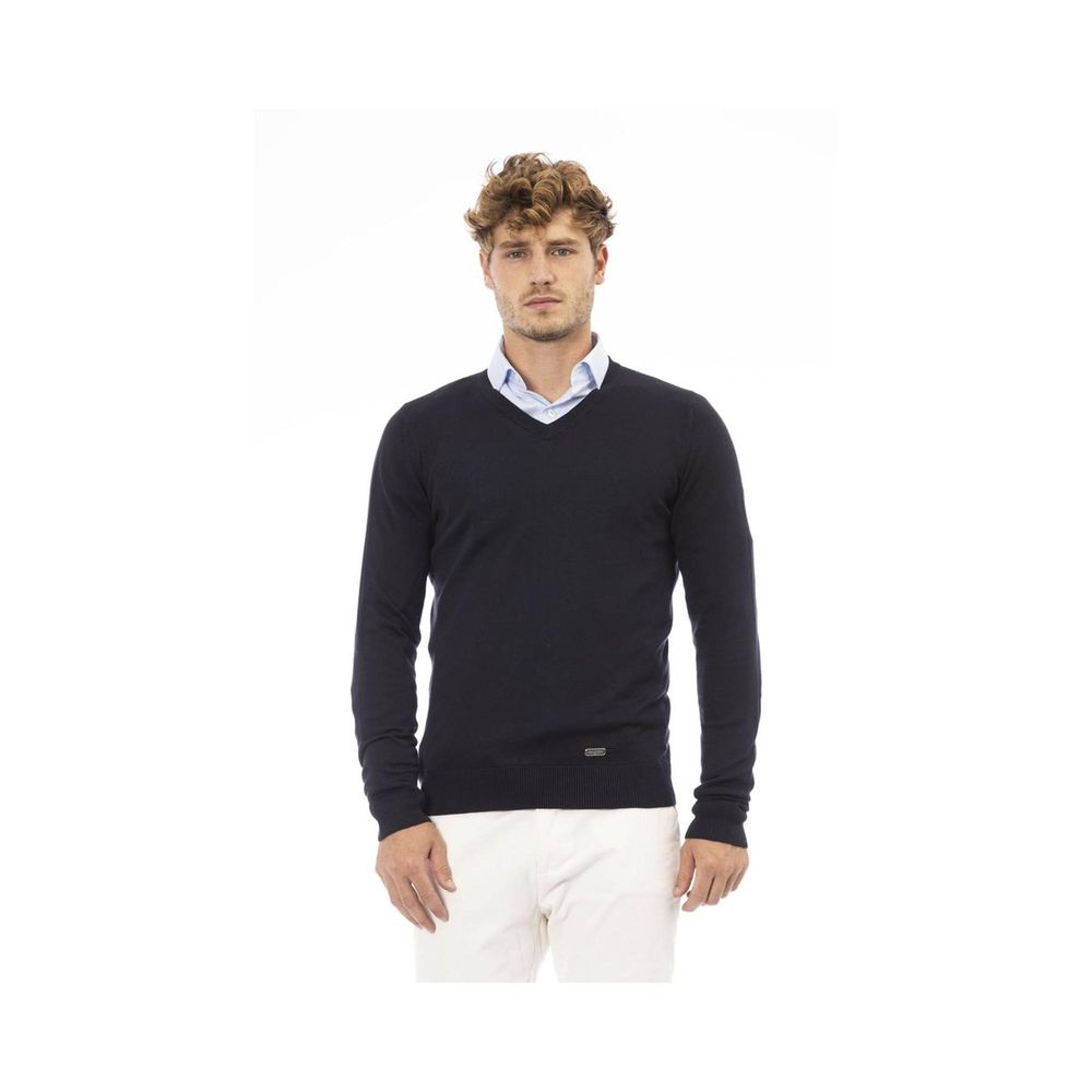 Baldinini Trend Blue Cashmere Men's Sweatshirt