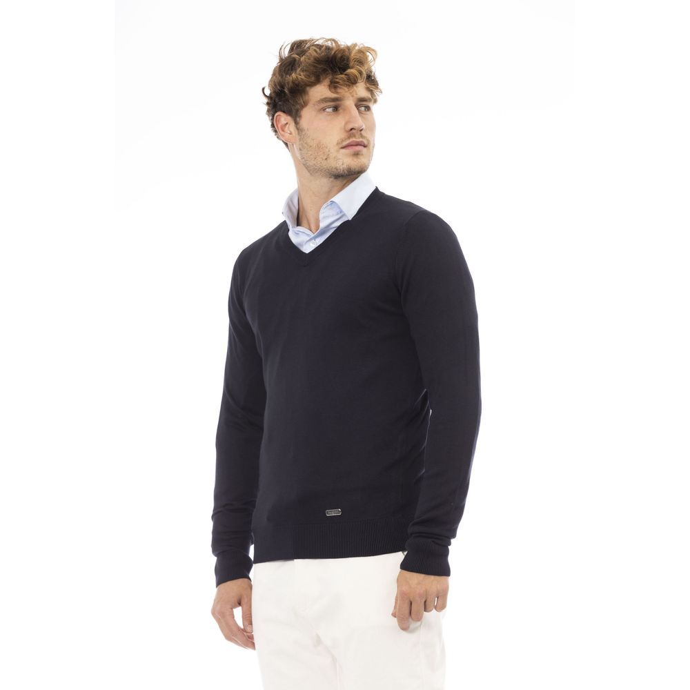 Baldinini Trend Blue Cashmere Men's Sweatshirt