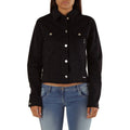 Met Black Cotton Denim Women's Jacket