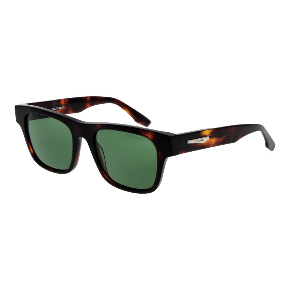 Trussardi Brown Acetate Men's Sunglasses