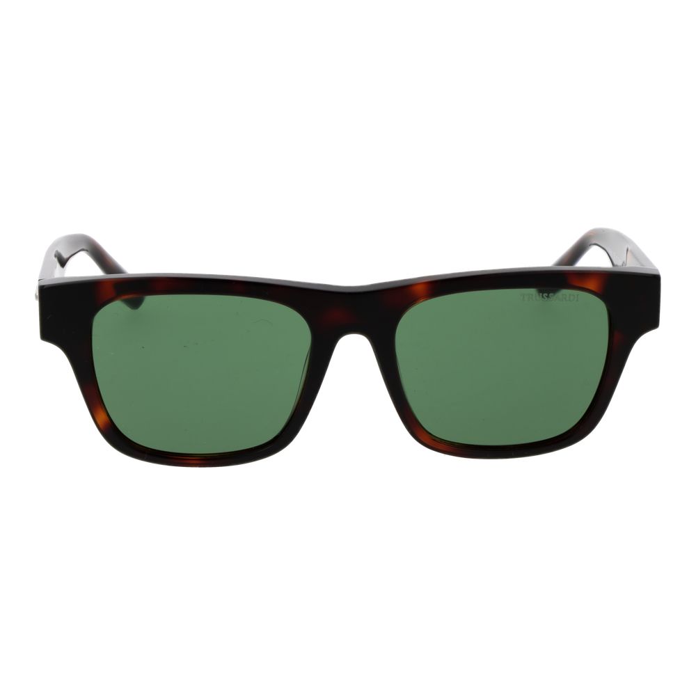 Trussardi Brown Acetate Men's Sunglasses