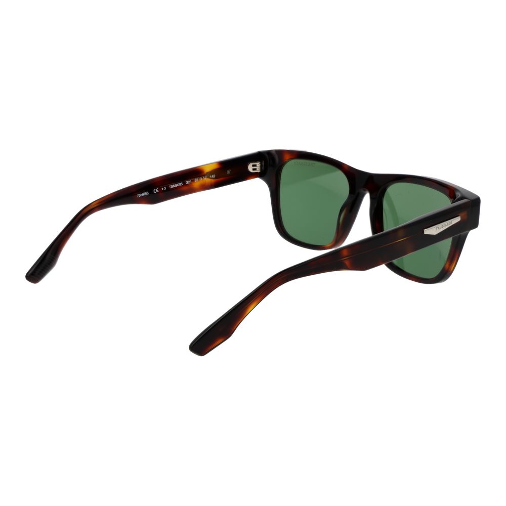 Trussardi Brown Acetate Men's Sunglasses