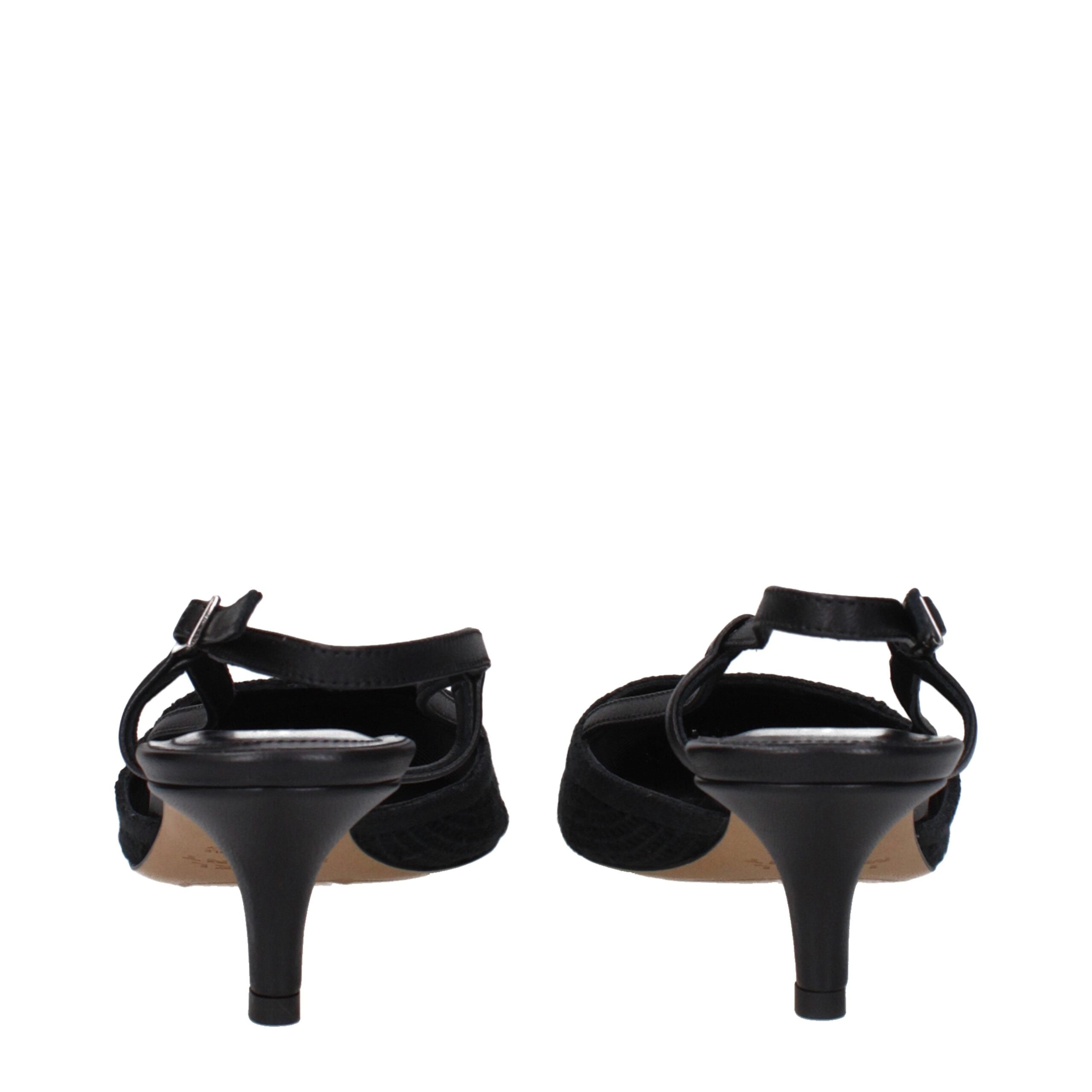Isabel Marant Black Fabric Mid Heel Women's Pumps