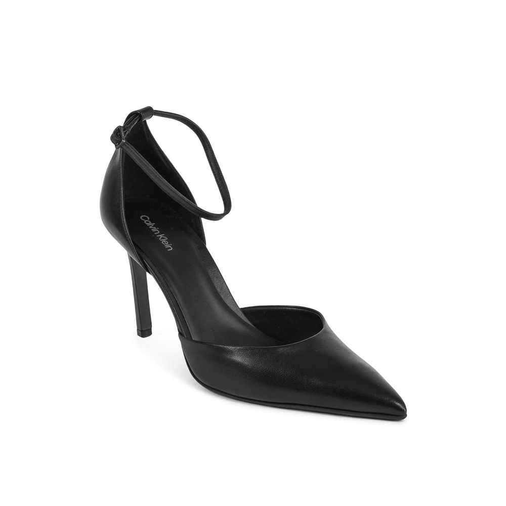 Calvin Klein Black Leather Women's Pumps