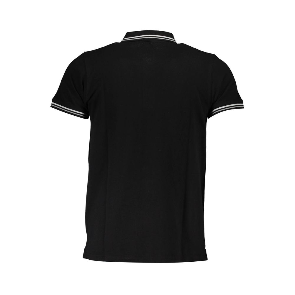 Cavalli Class Black Cotton Men Polo Men's Shirt