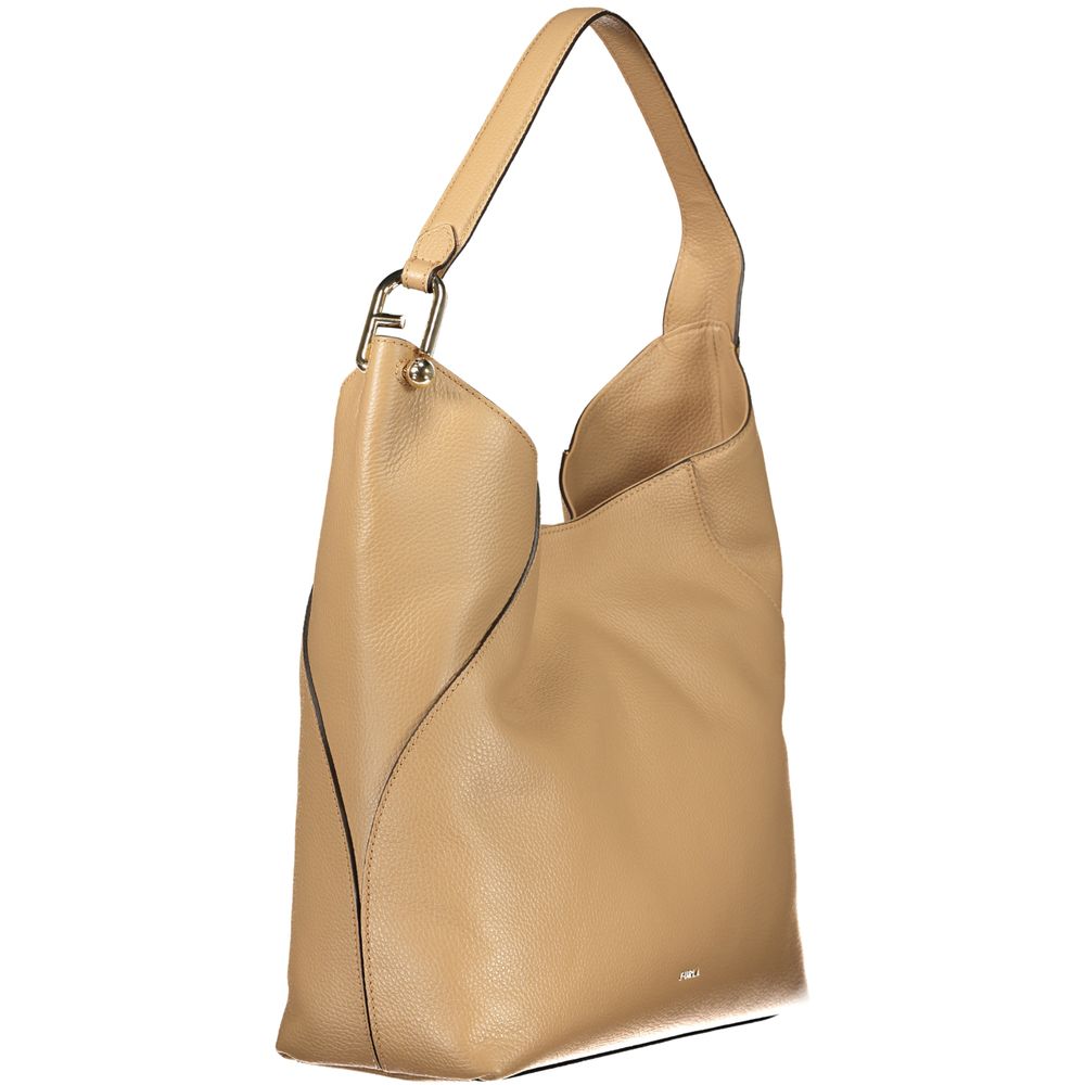 Furla Marrone Leather Women Women's Handbag