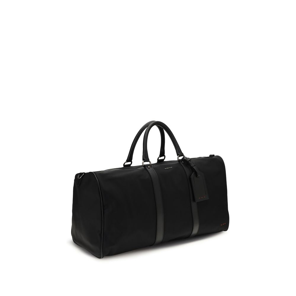 Kiton Black Nylon Luggage And Men's Travel