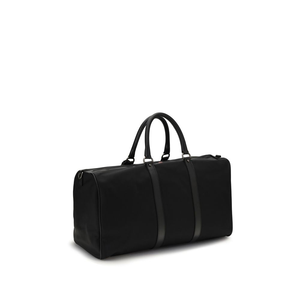 Kiton Black Nylon Luggage And Men's Travel