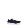 Kiton Blue Cotton Low Top Men's Sneakers