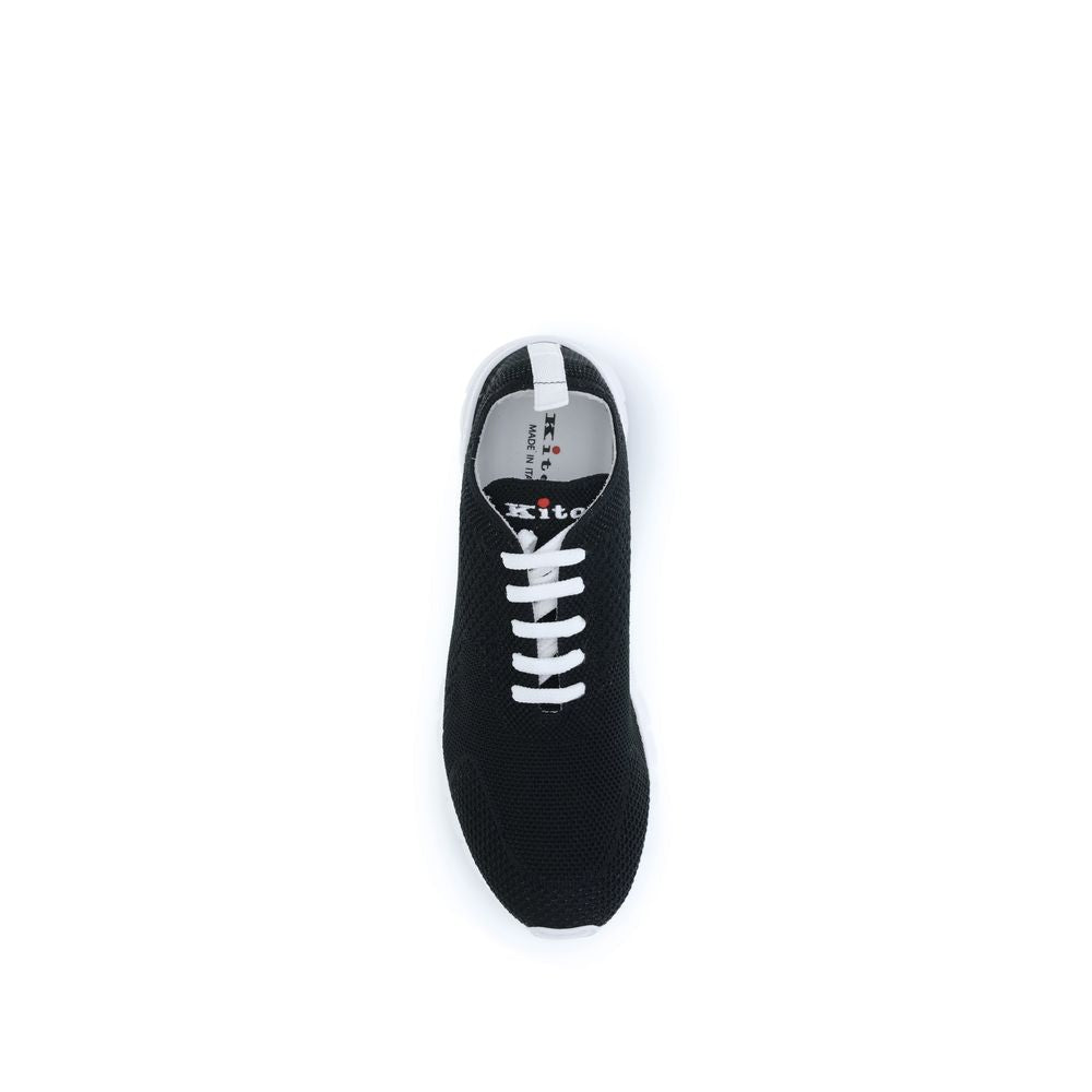 Kiton Black Rubber Athletic Men's Sneakers