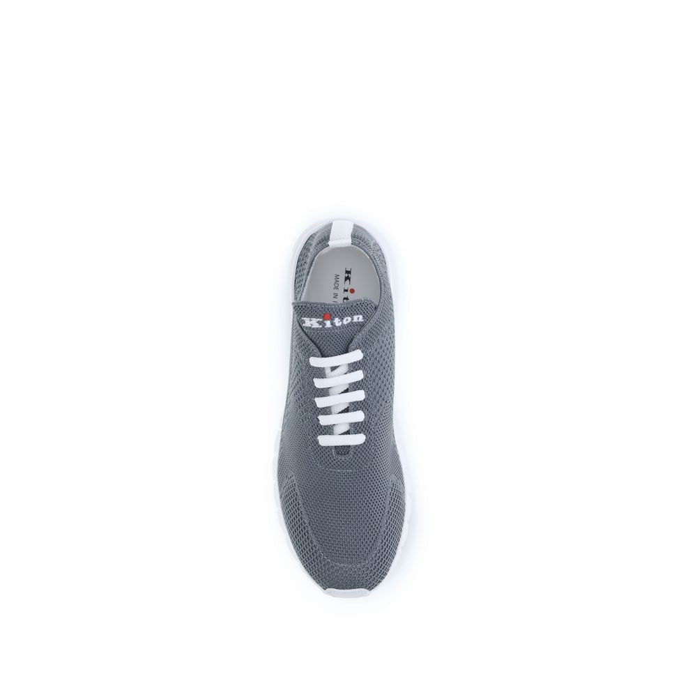 Kiton Gray Rubber Athletic Men's Sneakers