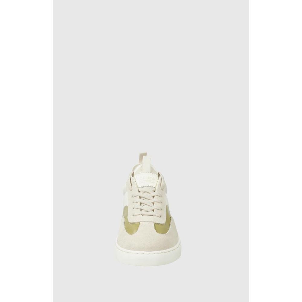 Scotch & Soda Beige Leather Low Top Women's Sneakers