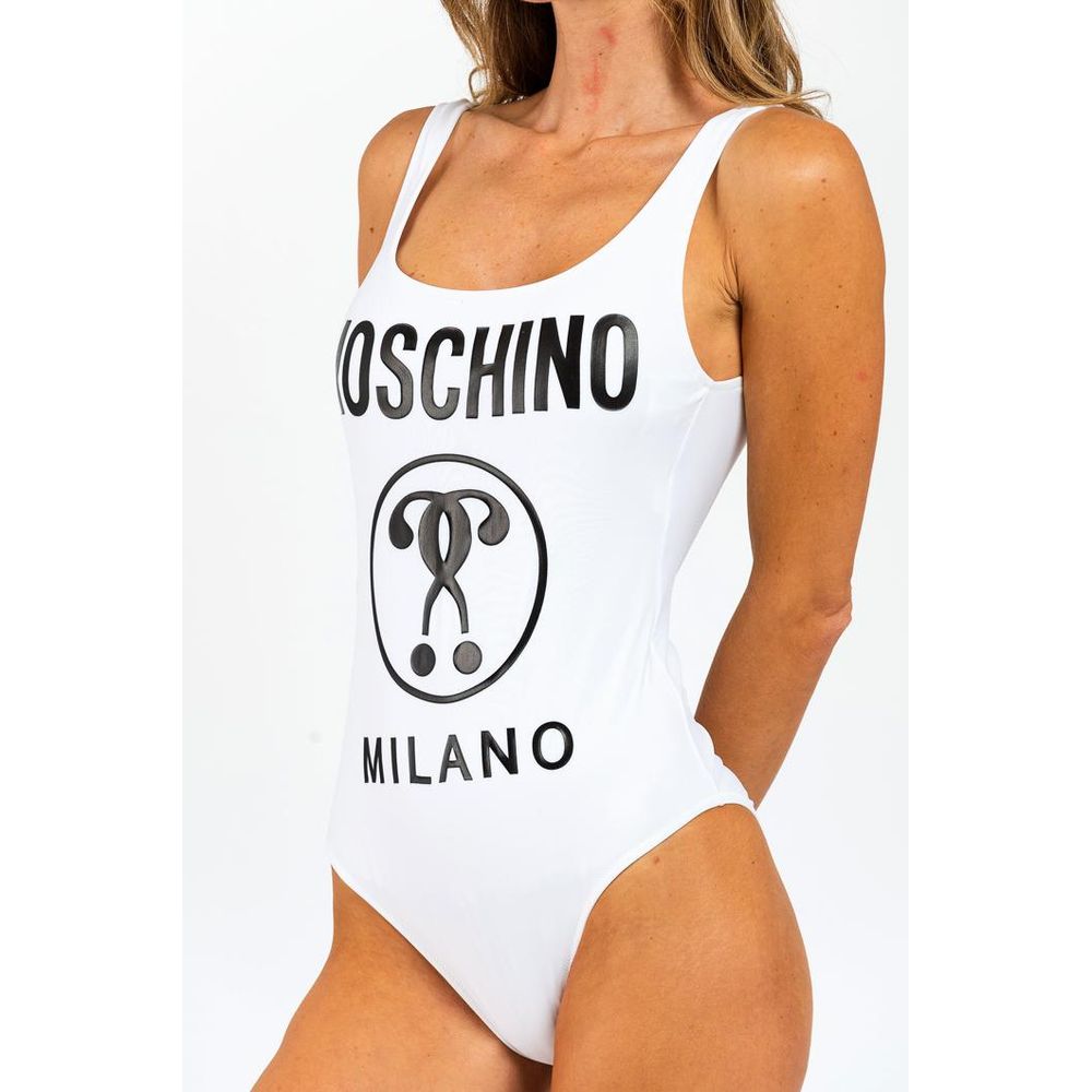 Moschino White Polyamide One-Piece Women's Swimsuit