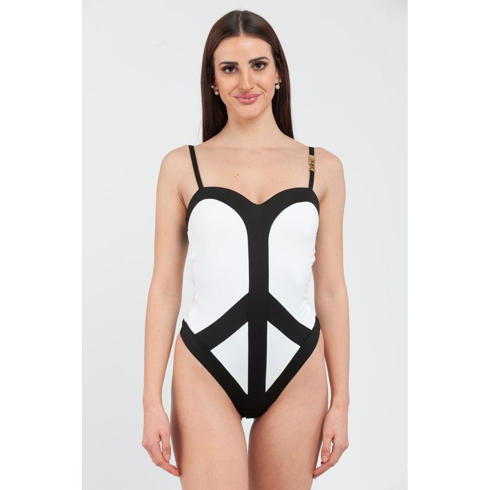 Moschino White Polyamide One-Piece Women's Swimsuit