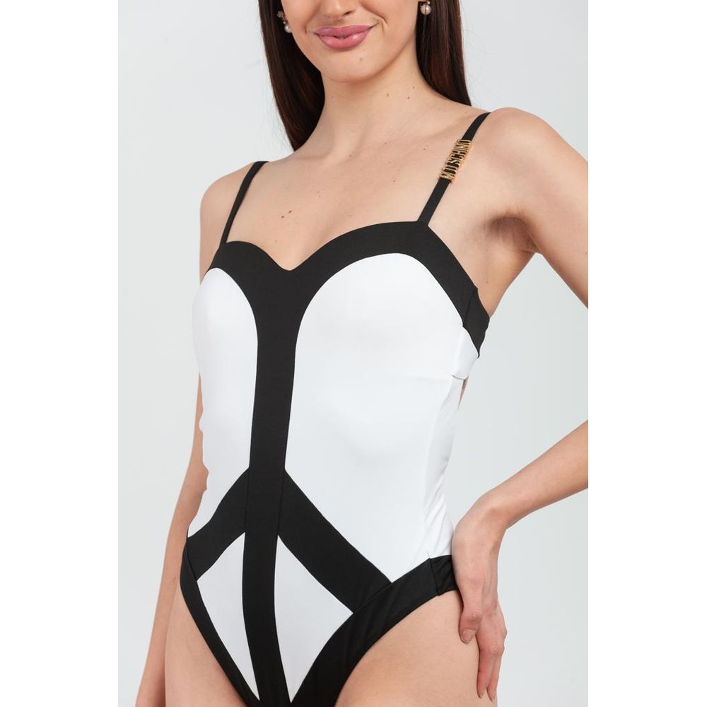 Moschino White Polyamide One-Piece Women's Swimsuit