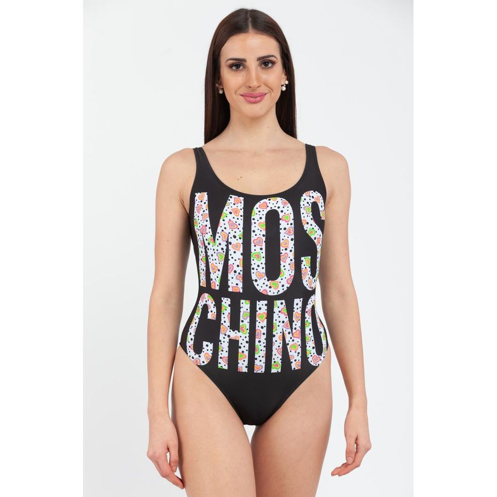 Moschino Black Polyester One-Piece Women's Swimsuit