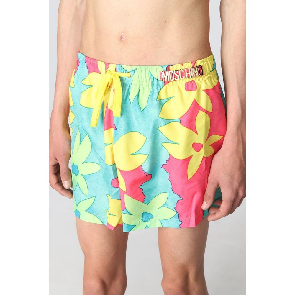 Moschino Multicolor Polyester Swim Men's Shorts