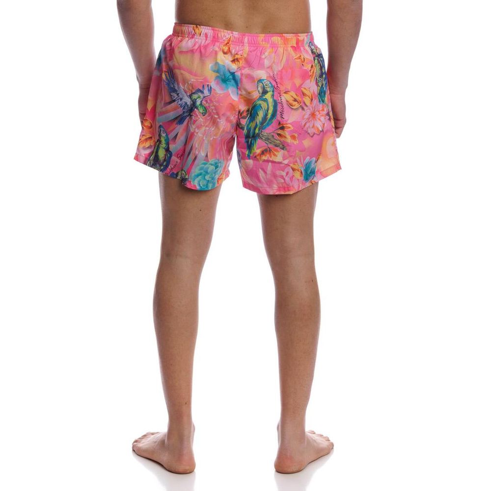 Moschino Multicolor Polyester Swim Men's Shorts