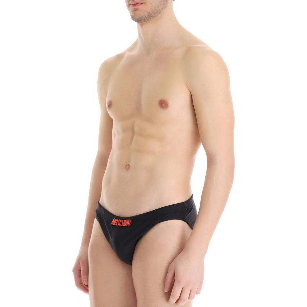 Moschino Black Polyamide Swim Men's Shorts