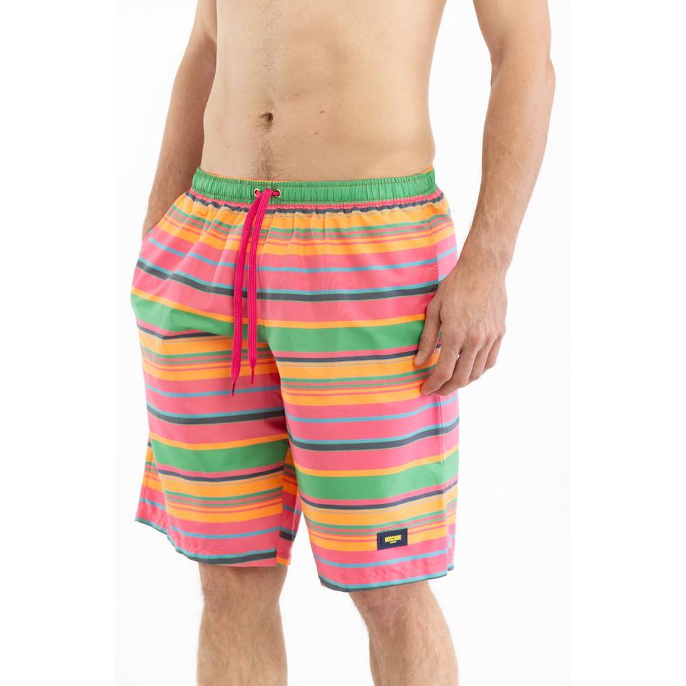 Moschino Multicolor Polyester Swim Men's Shorts