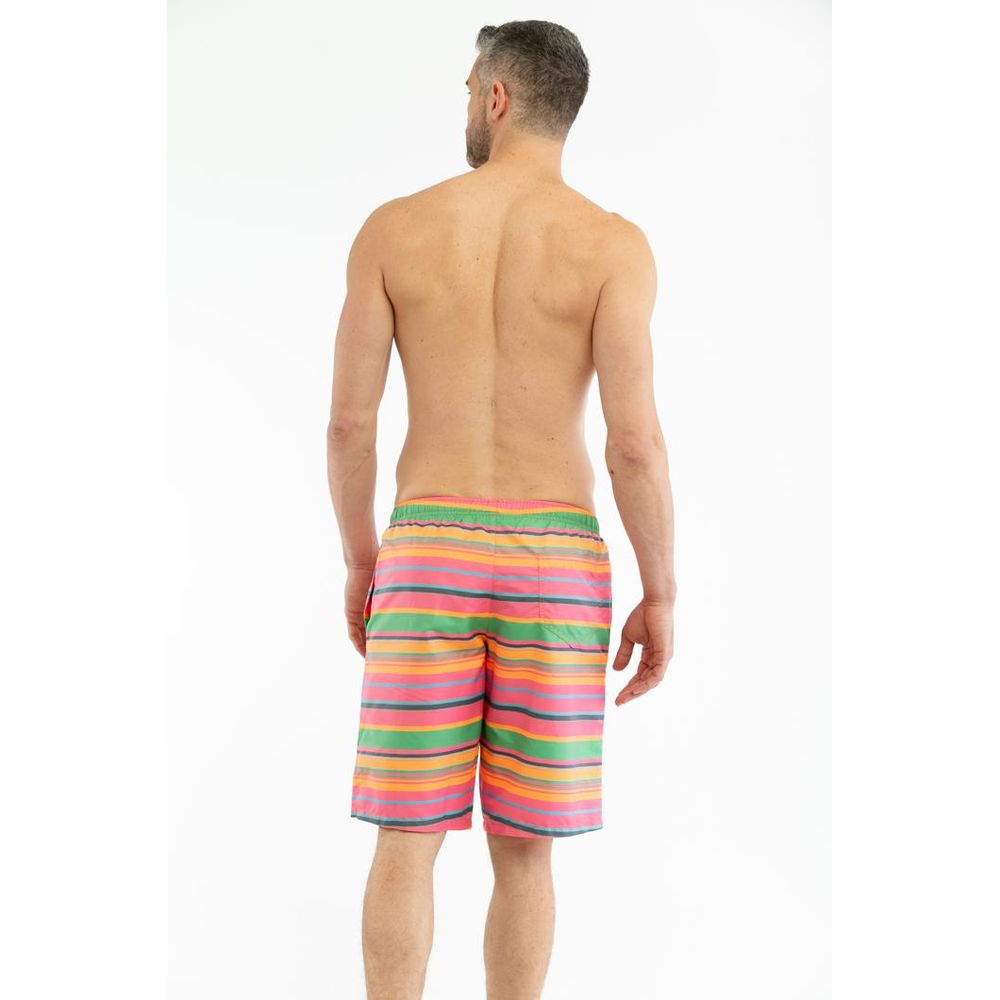Moschino Multicolor Polyester Swim Men's Shorts