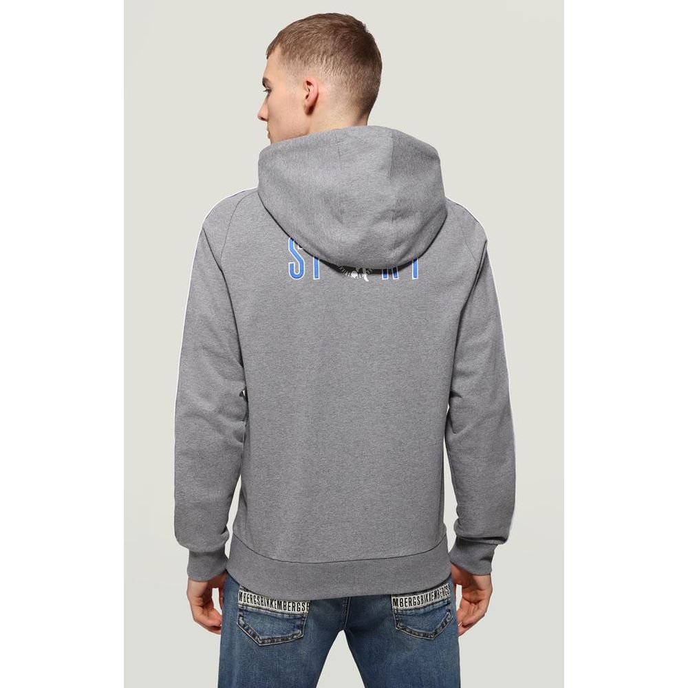 Bikkembergs Gray Cotton Men's Sweatshirt