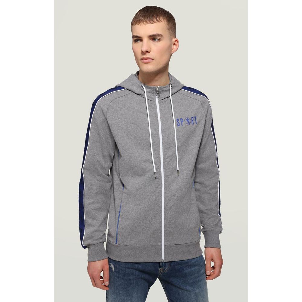 Bikkembergs Gray Cotton Men's Sweatshirt