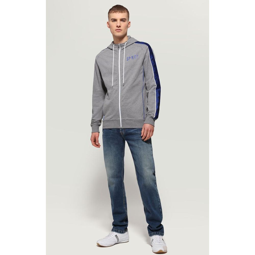 Bikkembergs Gray Cotton Men's Sweatshirt